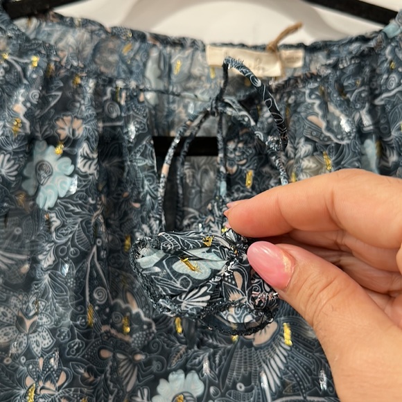 Anthropologie petites Let me be sheer blouse size XSP - Picture 5 of 16